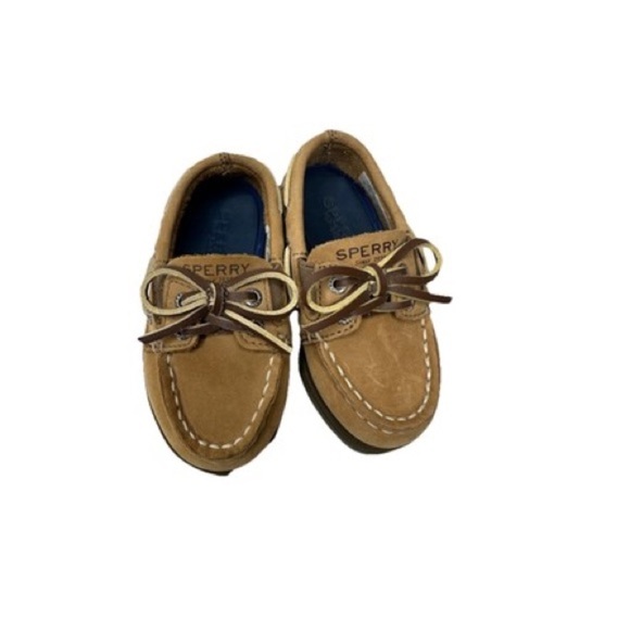 Sperry Kids Tan Boat Shoes - Picture 1 of 4